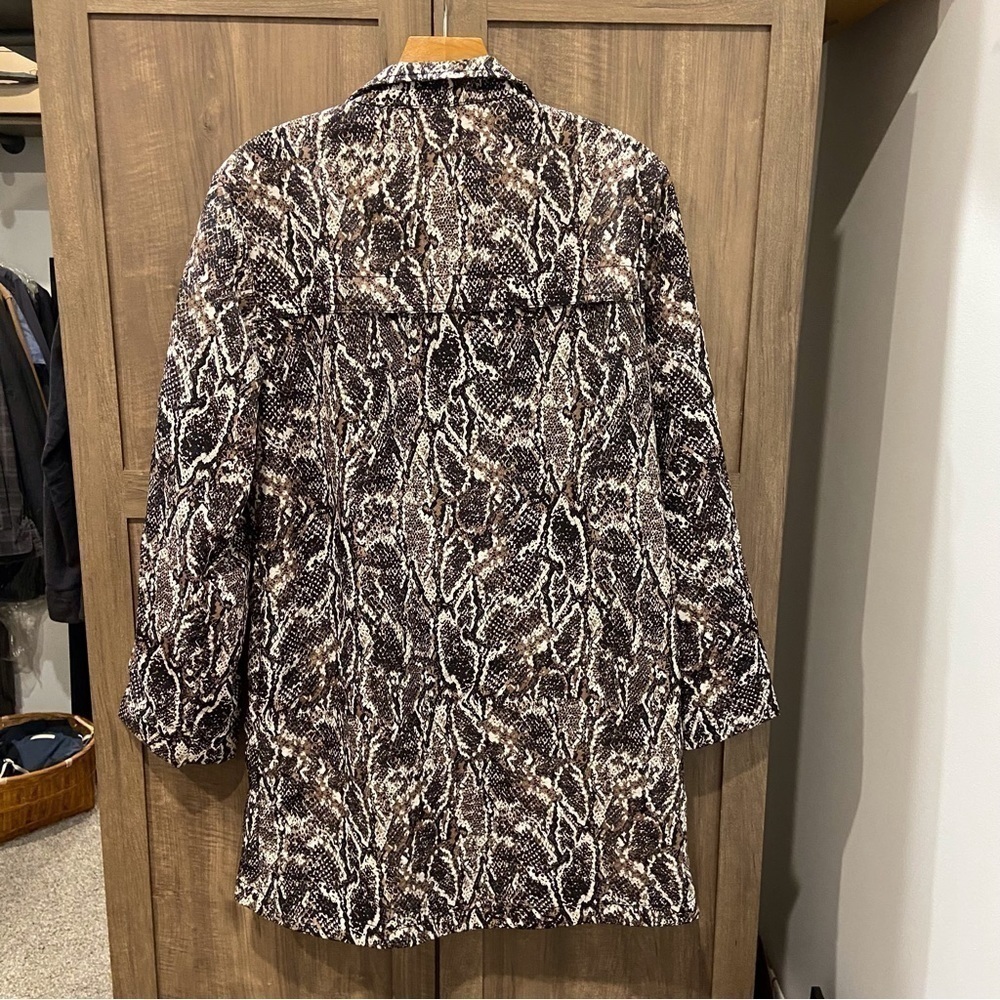 NWT Chico’s Small Viper Jacket Black Python Snake… - image 2